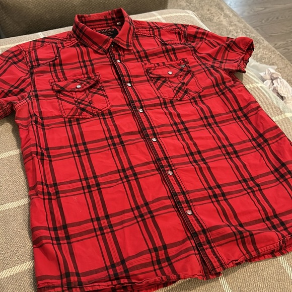 Men’s short sleeve dress shirt guess size XL - Picture 6 of 6